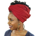 thumbnail image 2 of Dupsie's Multi-color Hoop Earrings wrapped in African Print Fabric, 2 of 2