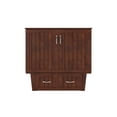 thumbnail image 2 of AFI Marina Twin Solid Wood Murphy Bed Chest with Drawer & Charger, Walnut, 2 of 8