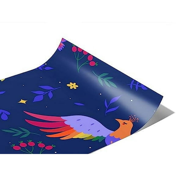 Rwraps Cranes Birds Mystic Wonder Gloss Vinyl Film Wrap 59in x 6in Vinyl Vehicle Car Film Sheet Roll