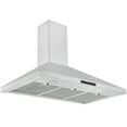 thumbnail image 1 of Ancona 36 in. Convertible Wall Mount Pyramid Range Hood in Stainless Steel, 1 of 5