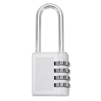 Uxcell Long Shackle Combination Locks, Combination Padlock for Gym Sports Locker Lock Outdoor Fence Gate Hasp Storage Silver