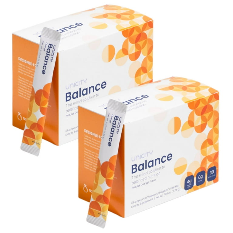 UNICITY SLIM オレンジフレーバー 60パケット Unicity Balance Booster Pack, Orange Flavor, 60 Aloe Vera Stick