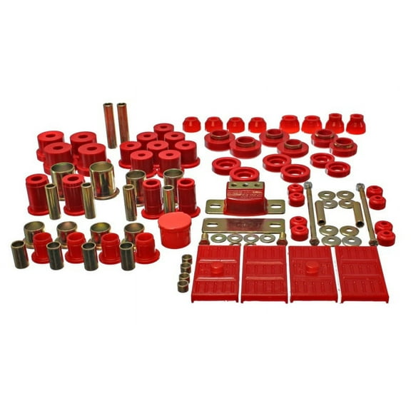 Energy Suspension 67-69 Chevrolet Camaro (w/mono leaf springs) Red Hyper-flex Master Bushing Set Fits select: 1968-1974 CHEVROLET NOVA, 1968-1969 PONTIAC FIREBIRD