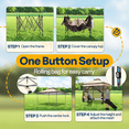thumbnail image 4 of SPECSTAR Pop Up Gazebo 11x11ft Outdoor Canopy Tent with Mosquito Netting, 2 Tiers Roof and Center Lock for Patio Garden Backyard, Beige, 4 of 8