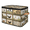 Multicolor 2, variant on ADECORIVY Vintage Christmas Candy Cane Holly Berries Storage Bin with Lid, Decorative Storage Boxes Cube for Shelves, Foldable Storage Baskets Closet Clothes Organizer with Handles