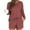 Red, variant on BUIGTTKLOP Lounge Sets for Women Long Sleeve Crewneck Top Drawstring Wide Leg Shorts Summer Outfits Homewear Loungewear
