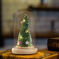 thumbnail image 5 of Qocolhg Clear Dome Cloche Plastic Domes for Crafts Plastic Dome Display Case Jar with Rustic Wood Base and LED Fairy Light Jar for Wedding Christmas Tabletop Centerpiece Decoration, 5 of 8