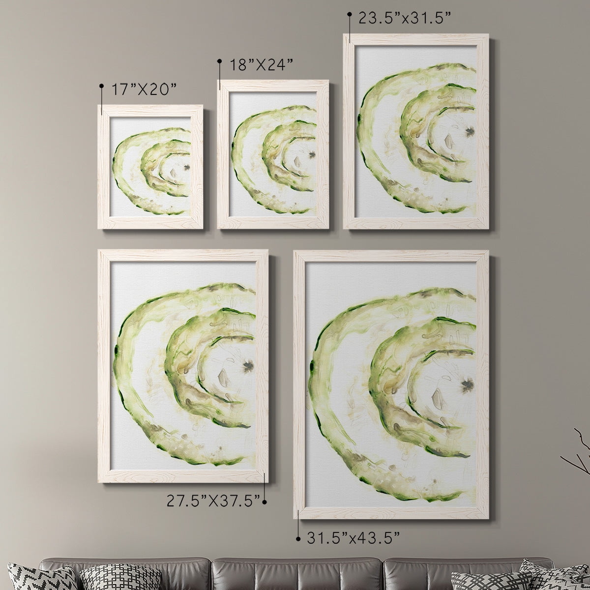 Lichen Halo V - Premium Framed Canvas 2 Piece Set - Ready to Hang