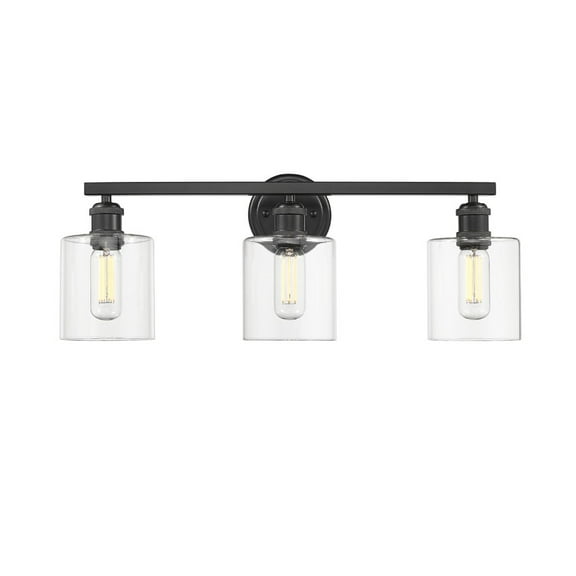Golden Lighting Fisher 3-light Vanity in Matte Black