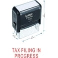 thumbnail image 2 of stampexpression - Tax Filing in Progress Office Self Inking Rubber Stamp - Red Ink (W-50033), 2 of 4