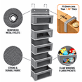 thumbnail image 4 of Jill Deaaa Over The Door Organizer with Clear Windows, Hanging Storage Unit with Metal Hooks for Closet, Nursery, Bedroom, Bathroom & Pantry, 4 of 7