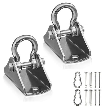 Heavy Duty Stainless Steel Hanging Kit, Swing Ultra Durable Hooks for Swing, Hammock Chair, Yoga 