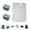 Grey, variant on Inflatable Vehicle Mattress 250kg Capacity With Builtin Pumps 3 Minutes Setups Antislip Surfaces For Road Trip