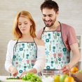 thumbnail image 5 of Pioneer Flower Floral Print Pattern Apron-Garden Aprons for Women with Pockets-Cotton Linen Waterproof Kitchen Cooking Gardening Aprons Adjustable for Kitchen,Cooking,BBQ and Salon 33x27 Inch, 5 of 7