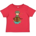 thumbnail image 3 of Inktastic Fishing Boy, Fisherman, Fishing Rod, Brown Hair Boys Baby T-Shirt, 3 of 5