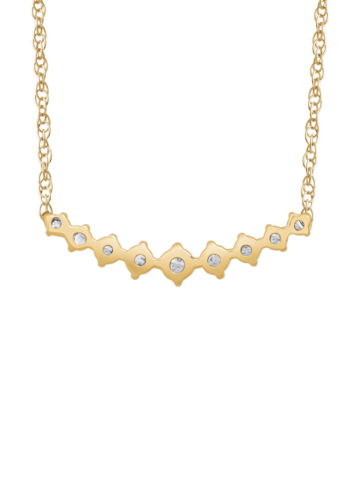 Brilliance Fine Jewelry 10KT Yellow Gold 1/5ct diamond Fashion Necklace