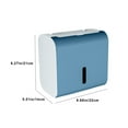 thumbnail image 3 of Soporte Para Papel Higiénico, Caja De Almacenamiento De Pared Sin Taladro, Organizador De Baño Para Rollos, Multicolor, 3 of 7