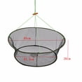 thumbnail image 2 of 1-Pack 61.5x85cm/24x33" Large Foldable Fishing Net Bait Trap Cast Dip Net Cage Crab Fish Minnow Crawdad Shrimp, 2 of 7