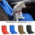thumbnail image 2 of Funda protectora impermeable para asiento trasero de coche, cojín de seguridad trasero para mascotas, accesorios de viaje para gatos y perros, cojín para asiento trasero de coche, color azul, 2 of 4
