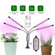 thumbnail image 4 of Lámpara de crecimiento 40W 80LEDs Grow Light con bombillas de luz azul roja Temporizador 4/8 / 12H 9 niveles de brillo para plántulas de plantas de interior Lámparas de cultivo de plantas de cuello de Abanopi Lámpara de crecimiento, 4 of 7