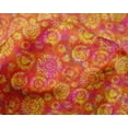 thumbnail image 4 of oneOone Silk Tabby Orange Fabric Batik Sewing Craft Projects Fabric Prints By Yard 42 Inch Wide - LM, 4 of 4
