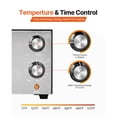 thumbnail image 4 of KFFKFF Electric Pizza Oven, 12-inch Countertop Pizza Cooker, 572°F Max Temperature, 1450W Indoor Pizza Maker with Timer and Temperature Control, Dual Heating Tubes, Crumb Tray, 4 of 9