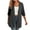 Black, variant on UVEASISHA 3/4 Sleeve Cardigan for Women Lightweight Open Front Draped Cardigans Fashion Solid Shrug Coverups with Pockets Red XL