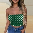 thumbnail image 3 of Tube Top for Women, Sleeveless Strapless Solid Color Polyester Top with Elastic Band, Regular Length, Casual Summer Wear, 3 of 5