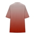thumbnail image 4 of Eres Más Que una Camisa de Puntuación de Prueba Blusa de Manga Corta de Cuello Redondo de las Mujeres con Pantalones de Cintura Elásticos, Set Deportivo Casual de 2 Piezas, 4 of 6