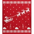 thumbnail image 4 of Old Glory Youth Flying Santa Sleigh Ugly XMAS Sweater Long Sleeve T Shirt, 4 of 6