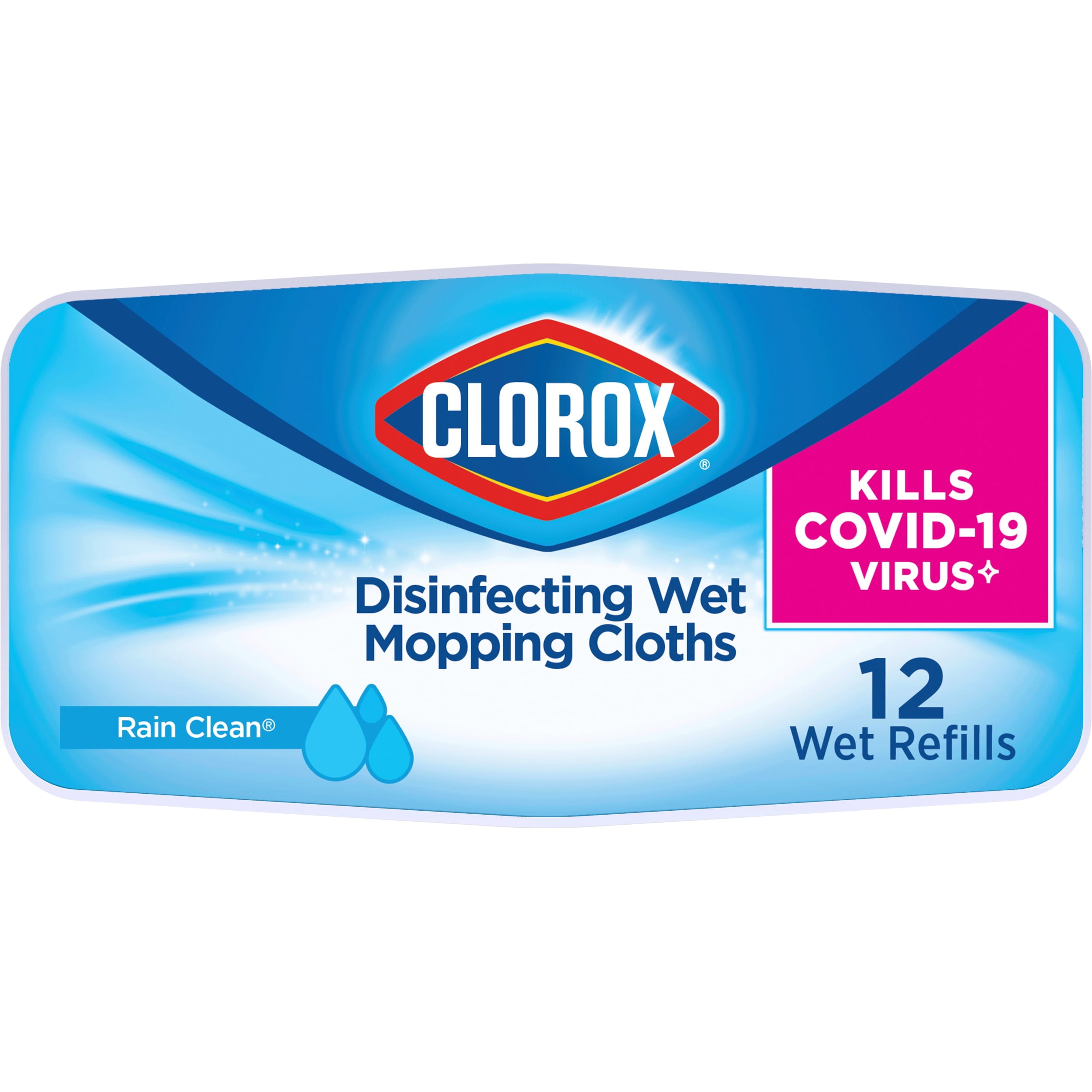Clorox Rain Clean Disinfecting Mopping Cloth 12ct BrickSeek