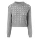 thumbnail image 3 of Gibobby Suéter de invierno para mujer, Suéter de manga larga para mujer, diseño de llama, de gran tamaño, bloque de color, suelto, casual, jersey de punto(Gris,CH), 3 of 5