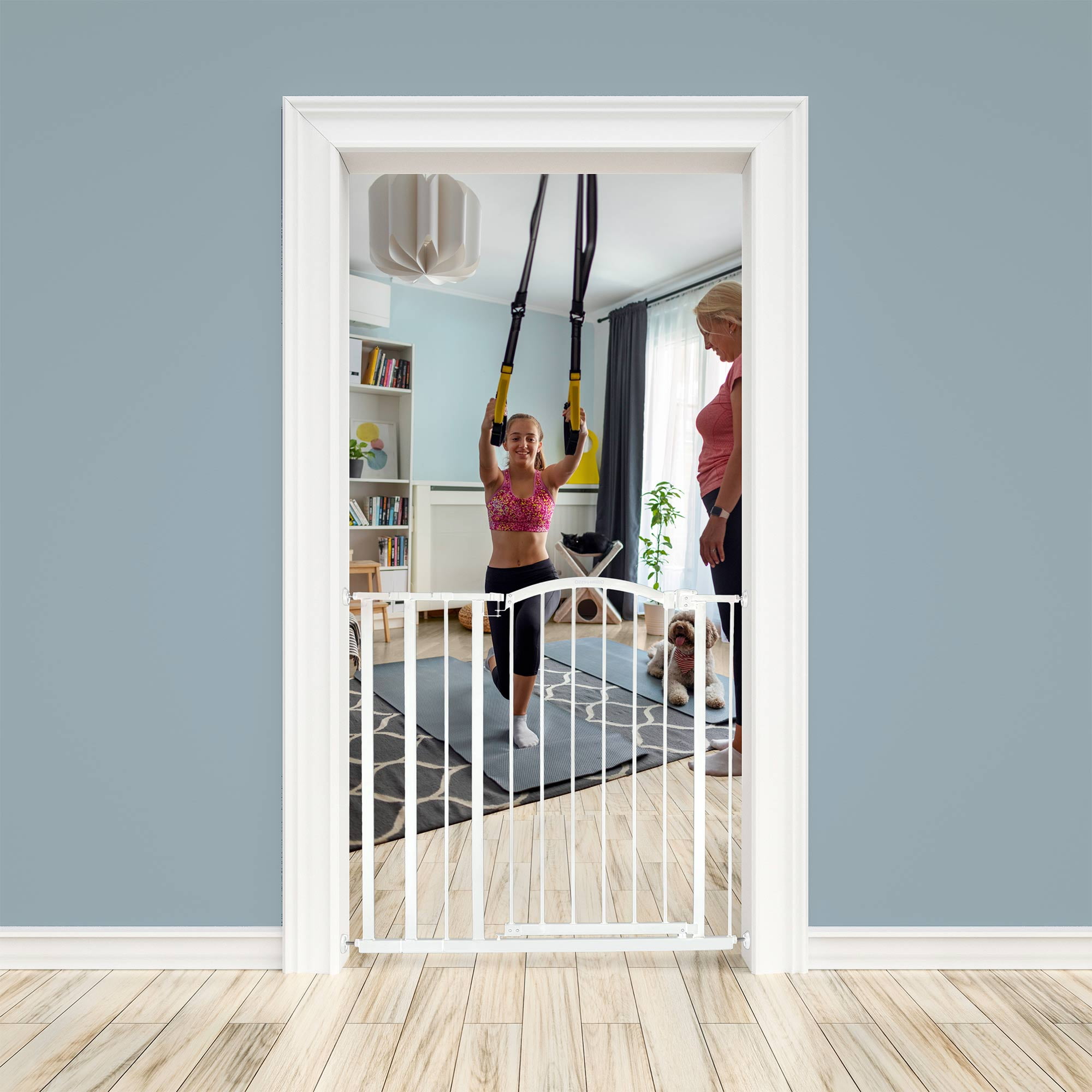 Ingenuity Ozzy & Kazoo Deluxe Extra Tall Walk - Through Arch Dog Gate