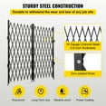 thumbnail image 4 of VEVOR Double Folding Security Gate, 6-1/2' H x 12' W Folding Door Gate, Steel Accordion Security Gate, Flexible Expanding Security Gate, 360° Rolling Barricade Gate, Scissor Gate or Door with Keys, 4 of 9