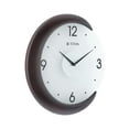 thumbnail image 3 of Titan Wooden Wall Clock with Half Moon Design - 12.2 inch x 12.6 inch, Brown, 3 of 5