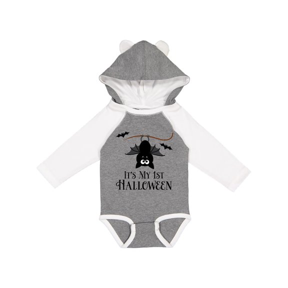 Inktastic 1st Halloween Bat Boys or Girls Long Sleeve Baby Bodysuit