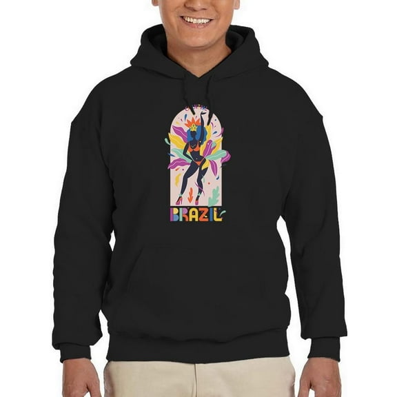 Brazil Carnival 90'S Style Hoodie Men -Image by Shutterstock, Male Large