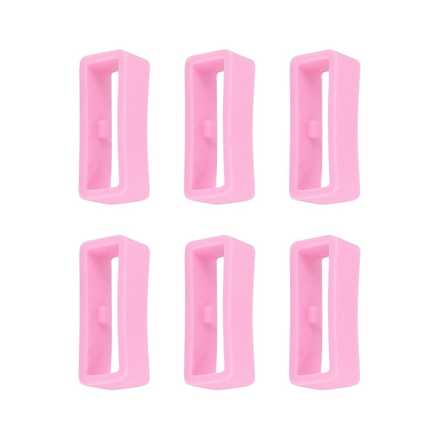 Watch Strap Loop Fastener Rings Rubber Watch Clasp 20mm 6PCS