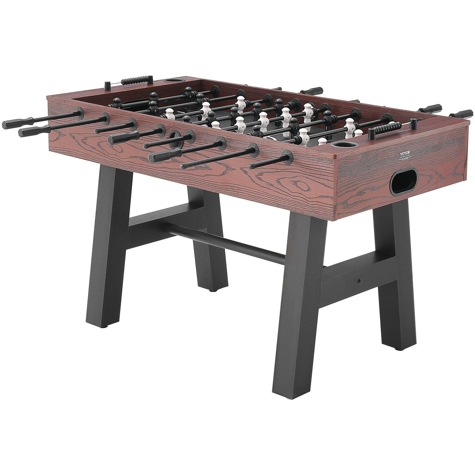 Foosball Table 55 Inch Standard Size, Indoor Soccer Table for Home and Game Room, Full Size Foosball Set with 4 Balls and 2 Cup Holders