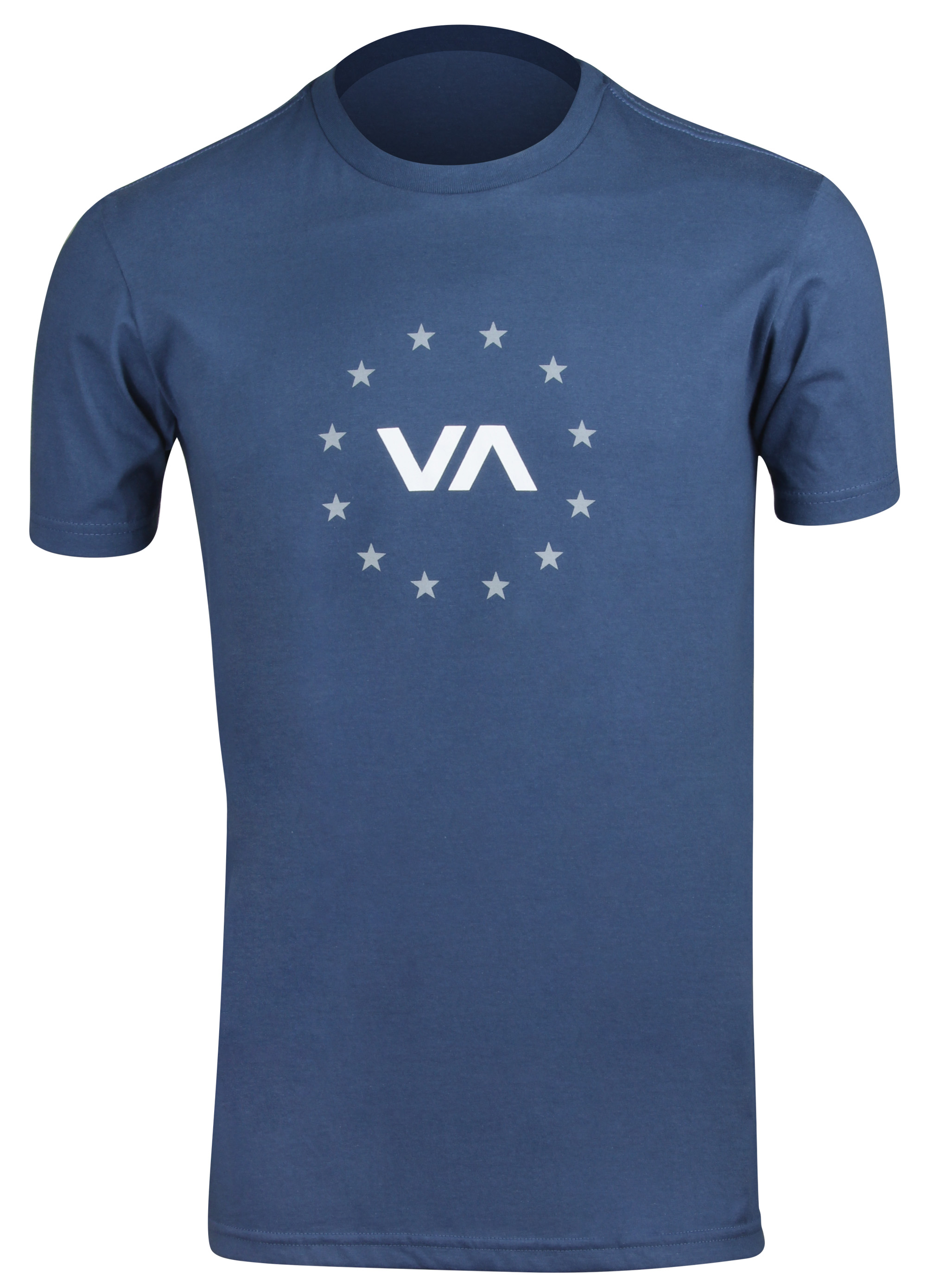 White//Red//Black RVCA Mens VA Sport Star Circle T-Shirt