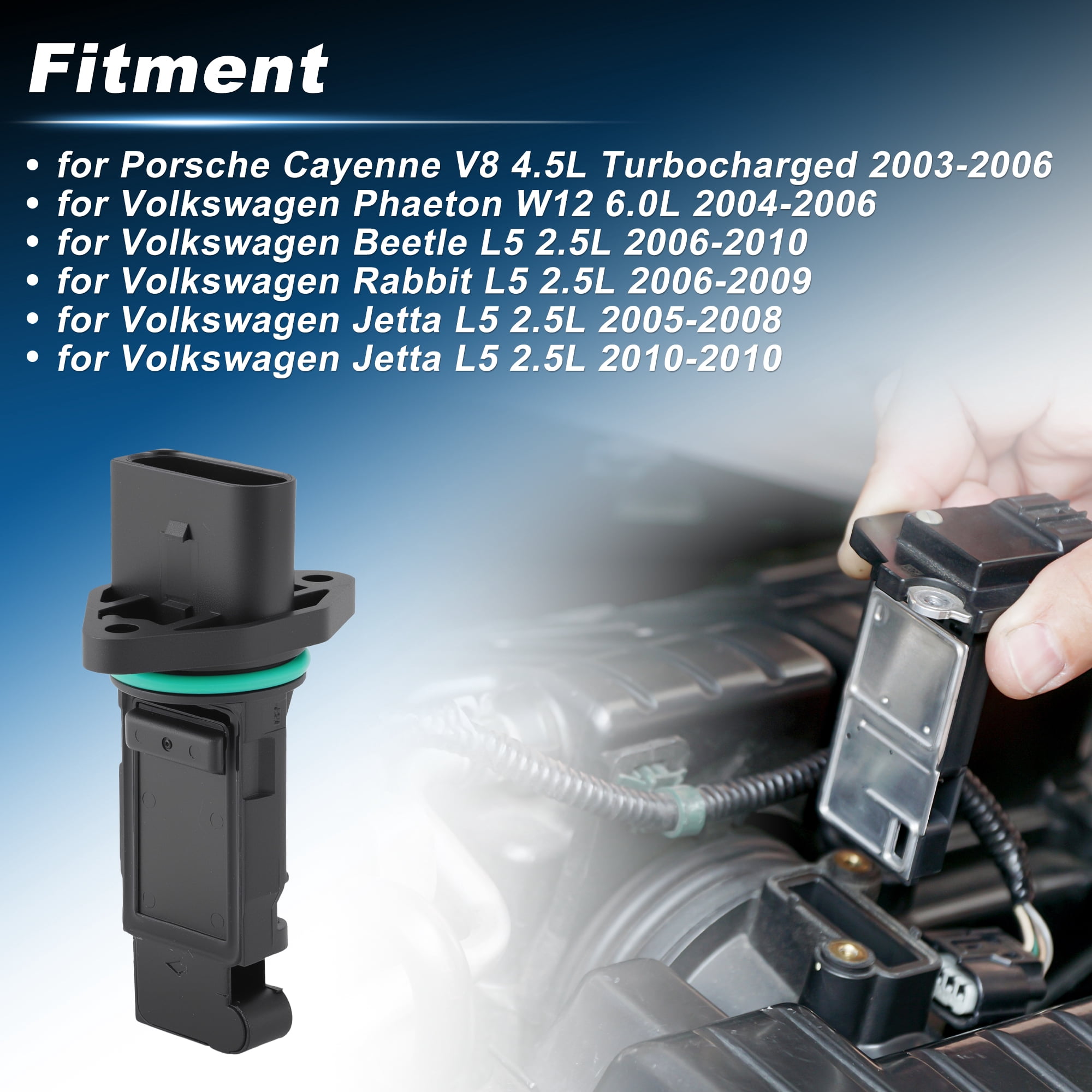 Unique Bargains MAF Mass Air Flow Sensor for Volkswagen Jetta and Other Models