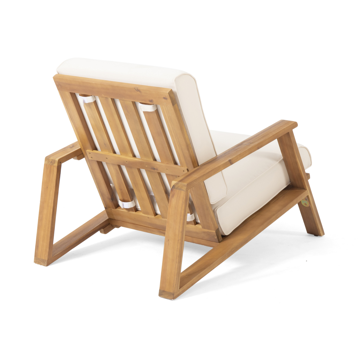 Modern Adirondack Chair - Acacia Wood, Weather Resistant, 400LBS Weight Capacity, Assembly Required