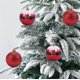 thumbnail image 5 of Adornos navideños, regalos navideños, 12 bolas navideñas para árbol, 2,36 pulgadas, adornos de bombillas navideñas, faldas para árbol, decoración navideña para el hogar, bolas rojas., 5 of 7