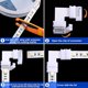 thumbnail image 3 of 12 piezas Conectores de tiras LED de 6 pines, juego de conectores de tiras LED en forma de L, conector sin soldadura de 12 mm para tiras LED de 6 pines, 3 of 4