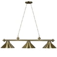 thumbnail image 2 of Traditional Style 54" 3-Light Billiard Pendant Light - Antique Brass, 2 of 5