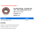 thumbnail image 2 of Rear Wheel Bearing - Compatible with 1997 - 2001 Cadillac Catera 3.0L V6 1998 1999 2000, 2 of 2