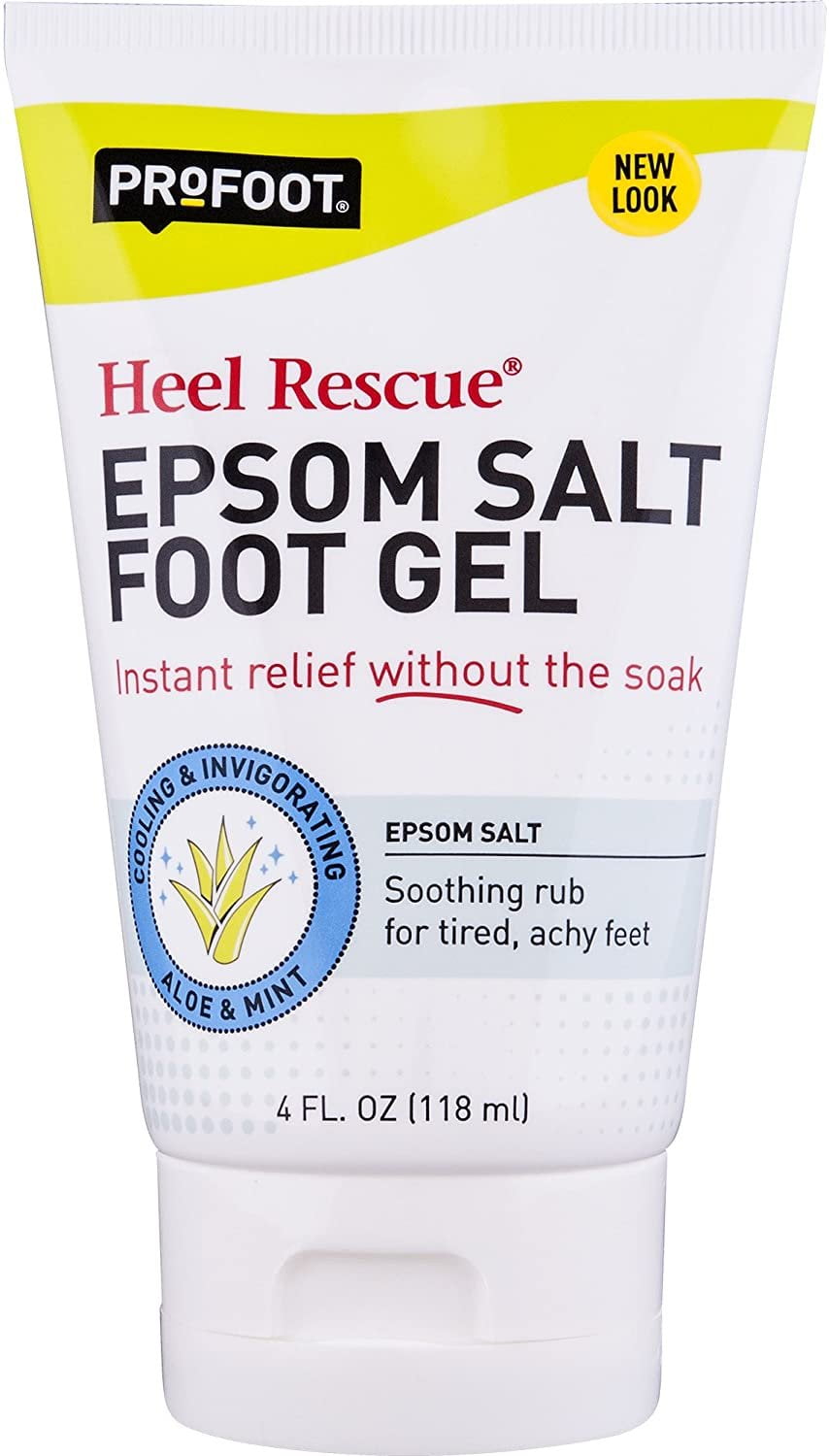 ProFoot Epsom Salt Foot Gel Heel Rescue Soothing Achy Feet, 4oz, 5Pack