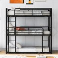 thumbnail image 3 of [Sturdy & Space Saving] Restonic Bunk Bed Featuring Metal Slats & Guard Rails, 3 of 8