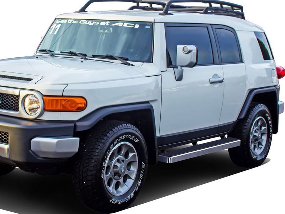 APS Running Boards 5 inches Compatible with Toyota FJ Cruiser 2007-2014 304 Stainless Steel (Nerf Bars Side Steps Side Bars)