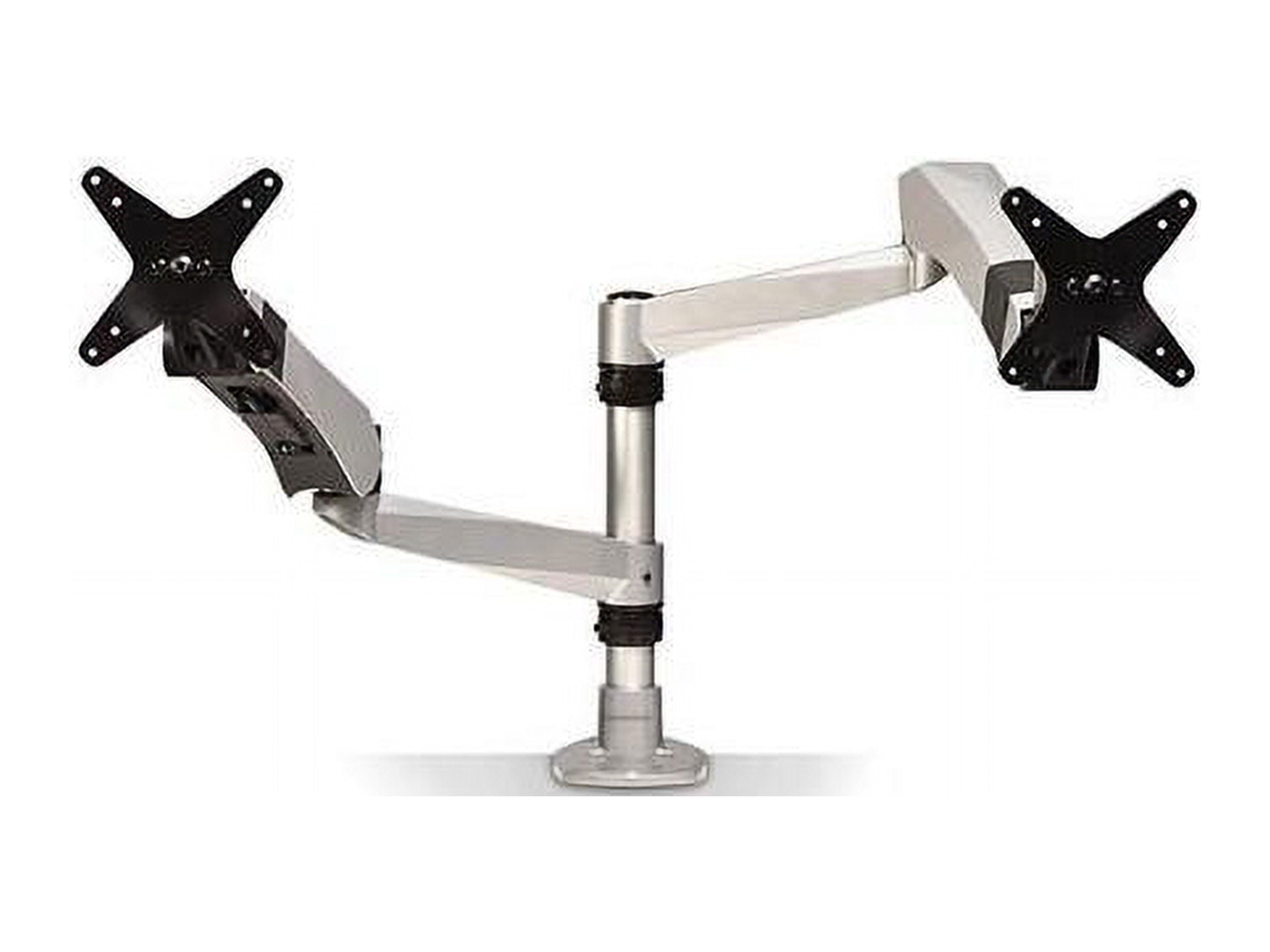 3M MA265S Easy-Adjust Desk Dual Arm Mount for 27 in. Monitors - Silver